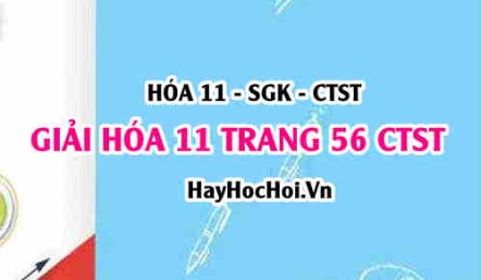 Giải Hóa 11 trang 56 SGK Chân trời sáng tạo